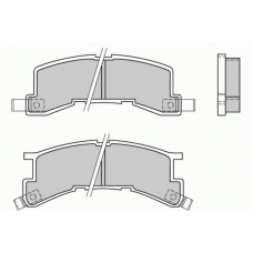 12-0404 E.T.F. Комплект тормозных колодок, дисковый тормоз