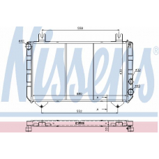 62340 NISSENS Радиатор, охлаждение двигателя