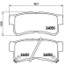 P 15 009 BREMBO Комплект тормозных колодок, дисковый тормоз