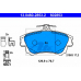 13.0460-2853.2 ATE Комплект тормозных колодок, дисковый тормоз