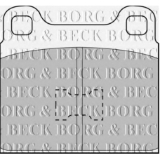 BBP1001 BORG & BECK Комплект тормозных колодок, дисковый тормоз