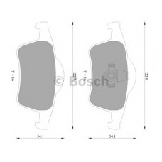 0 986 AB4 565 BOSCH Комплект тормозных колодок, дисковый тормоз