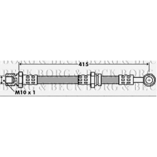 BBH7400 BORG & BECK Тормозной шланг