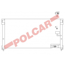 3815K8B1 POLCAR Skraplacze klimatyzacji