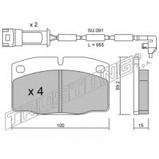 046.2W TRUSTING Комплект тормозных колодок, дисковый тормоз