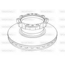 NSA1174.20 WOKING Тормозной диск