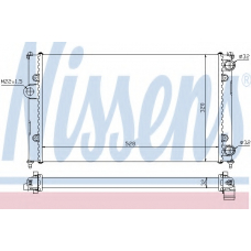 639961 NISSENS Радиатор, охлаждение двигателя