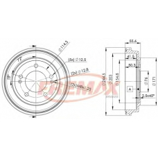 BD-5174 FREMAX Тормозной барабан