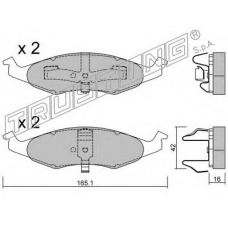 7290 TRUSTING Комплект тормозных колодок