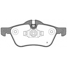 BPA0864.00 OPEN PARTS Комплект тормозных колодок, дисковый тормоз