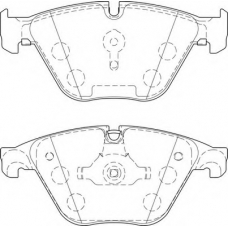 FD7528A NECTO Комплект тормозных колодок, дисковый тормоз