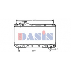 210095N AKS DASIS Радиатор, охлаждение двигателя
