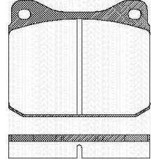 8110 23235 TRISCAN Комплект тормозных колодок, дисковый тормоз