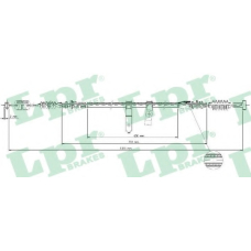 C1693B LPR Трос, стояночная тормозная система