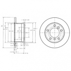 BG3237C DELPHI Тормозной диск