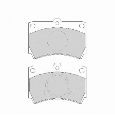 FD6350A NECTO Комплект тормозных колодок, дисковый тормоз