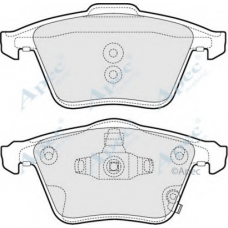PAD1587 APEC Комплект тормозных колодок, дисковый тормоз