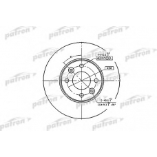 PBD4364 PATRON Тормозной диск