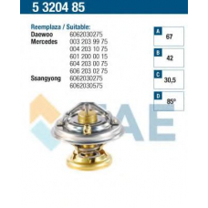 5320485 FAE Термостат, охлаждающая жидкость