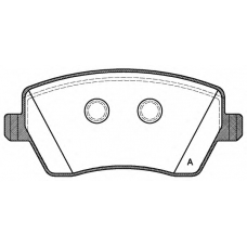 BPA0987.00 OPEN PARTS Комплект тормозных колодок, дисковый тормоз