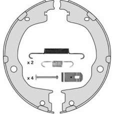M870R MGA Комплект тормозных колодок, стояночная тормозная с