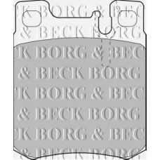 BBP1462 BORG & BECK Комплект тормозных колодок, дисковый тормоз
