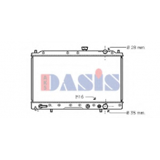 140360N AKS DASIS Радиатор, охлаждение двигателя
