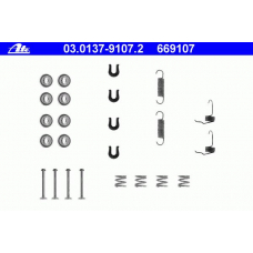 03.0137-9107.2 ATE Комплектующие, тормозная колодка