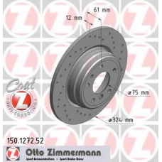 150.1272.52 ZIMMERMANN Тормозной диск