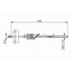 1 987 477 832 BOSCH Трос, стояночная тормозная система