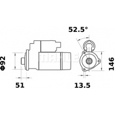 MS 425 MAHLE Стартер