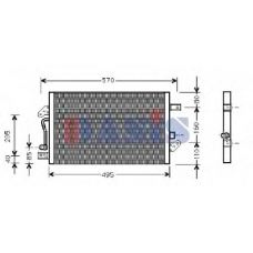 082022N AKS DASIS Конденсатор, кондиционер