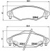 P 83 053 BREMBO Комплект тормозных колодок, дисковый тормоз