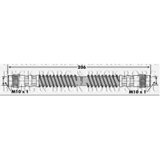 BBH6836 BORG & BECK Тормозной шланг