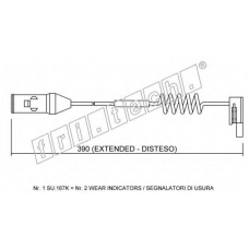 SU.167K fri.tech. Сигнализатор, износ тормозных колодок