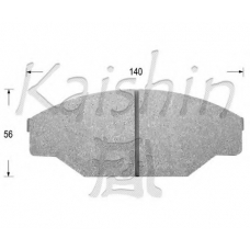 D2069 KAISHIN Комплект тормозных колодок, дисковый тормоз