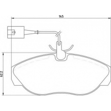 363700205170 MAGNETI MARELLI Комплект тормозных колодок, дисковый тормоз