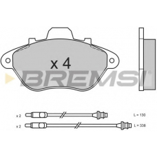 BP2465 BREMSI Комплект тормозных колодок, дисковый тормоз