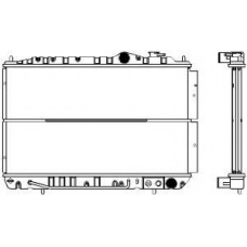 1221-0206 SAKURA  Automotive Радиатор, охлаждение двигателя