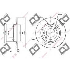 BD1534 DJ PARTS Тормозной диск