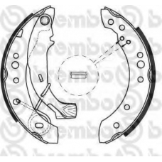 S 61 526 BREMBO Комплект тормозных колодок