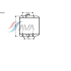 DU2025 AVA Радиатор, охлаждение двигателя