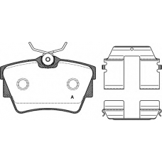 BPA0591.20 OPEN PARTS Комплект тормозных колодок, дисковый тормоз