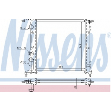 639261 NISSENS Радиатор, охлаждение двигателя