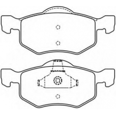 AKD-5805 ASVA Комплект тормозных колодок, дисковый тормоз