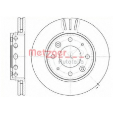 6815.10 METZGER Тормозной диск