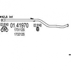 01.41970 MTS Труба выхлопного газа
