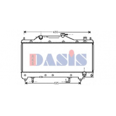 210091N AKS DASIS Радиатор, охлаждение двигателя