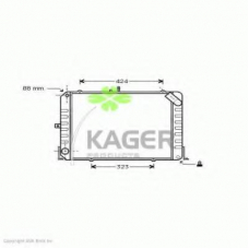 31-1084 KAGER Радиатор, охлаждение двигателя