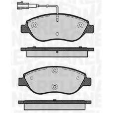 363916060124 MAGNETI MARELLI Комплект тормозных колодок, дисковый тормоз